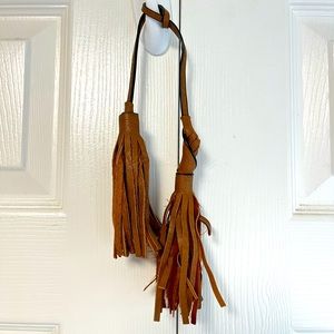 #1 brown double tassel